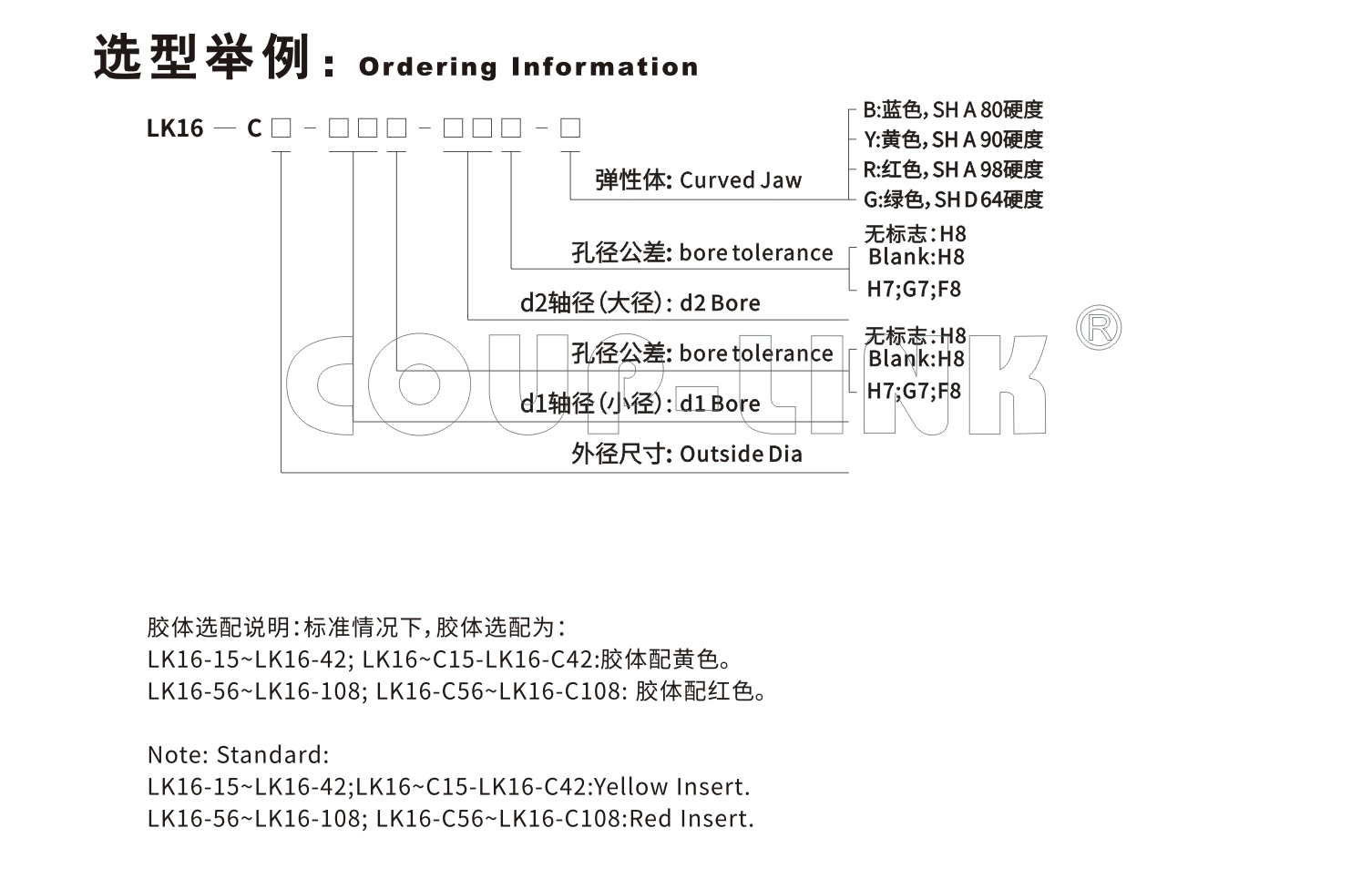 LK16系列 夹紧螺丝固定弄梅花联轴器_联轴器种类-广州菱科自动化设备有限公司