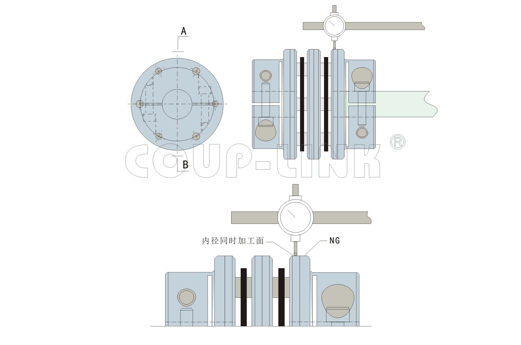 多節夾緊螺絲固定式膜片聯軸器LK24系列-聯軸器廠家