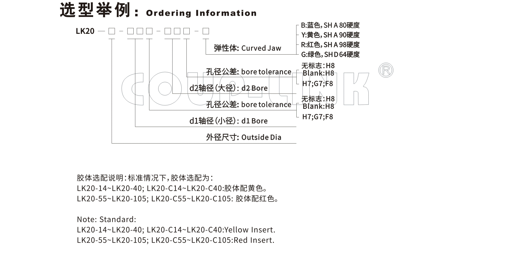 LK20系列（经济型） 定位螺丝固定型梅花联轴器_联轴器种类-广州菱科自动化设备有限公司