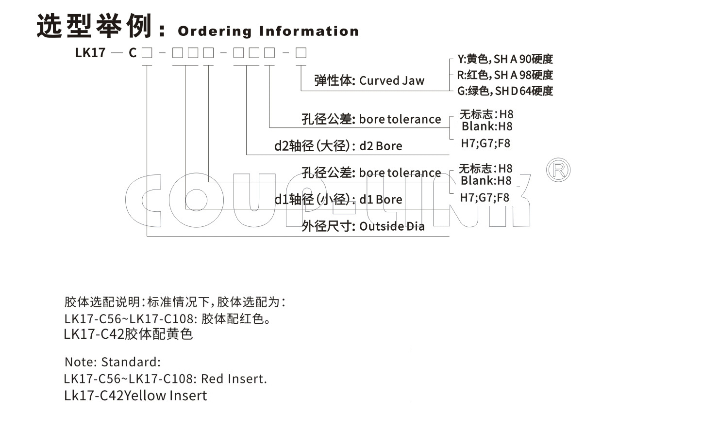 LK17系列 夹紧螺丝固定型梅花联轴器_联轴器种类-广州菱科自动化设备有限公司