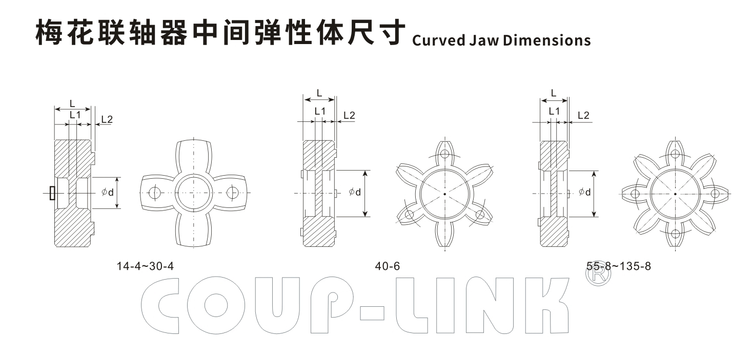 LK8系列 夹紧螺丝固定型梅花联轴器_联轴器种类-广州菱科自动化设备有限公司