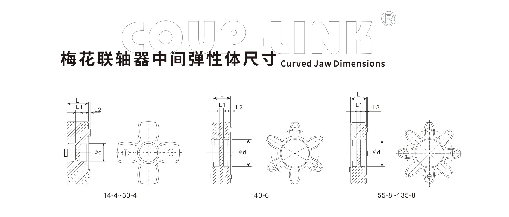 LK20系列（经济型） 夹紧螺丝固定型梅花联轴器_联轴器种类-广州菱科自动化设备有限公司