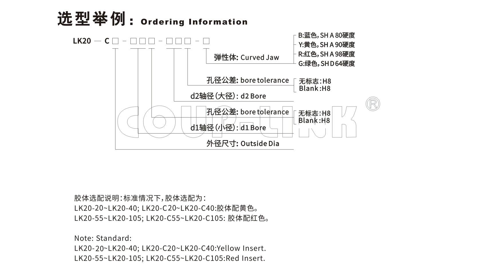 LK20系列（经济型） 夹紧螺丝固定型梅花联轴器_联轴器种类-广州菱科自动化设备有限公司